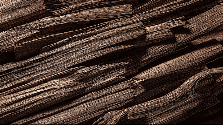 Natural agarwood pieces known for their rich aroma and use in perfumes and incense